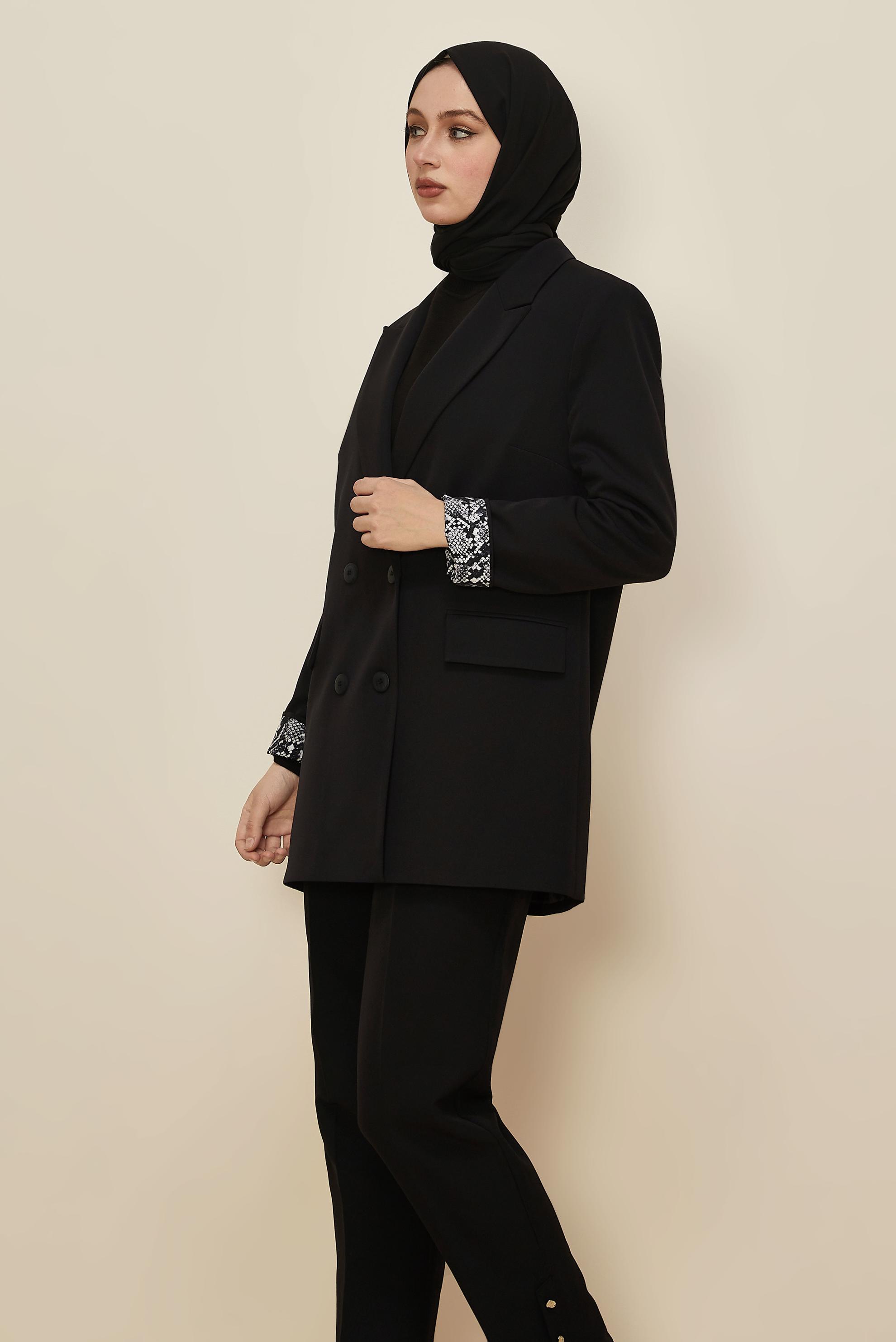 Hijab clothing BLACK BLAZER JACKET 46191