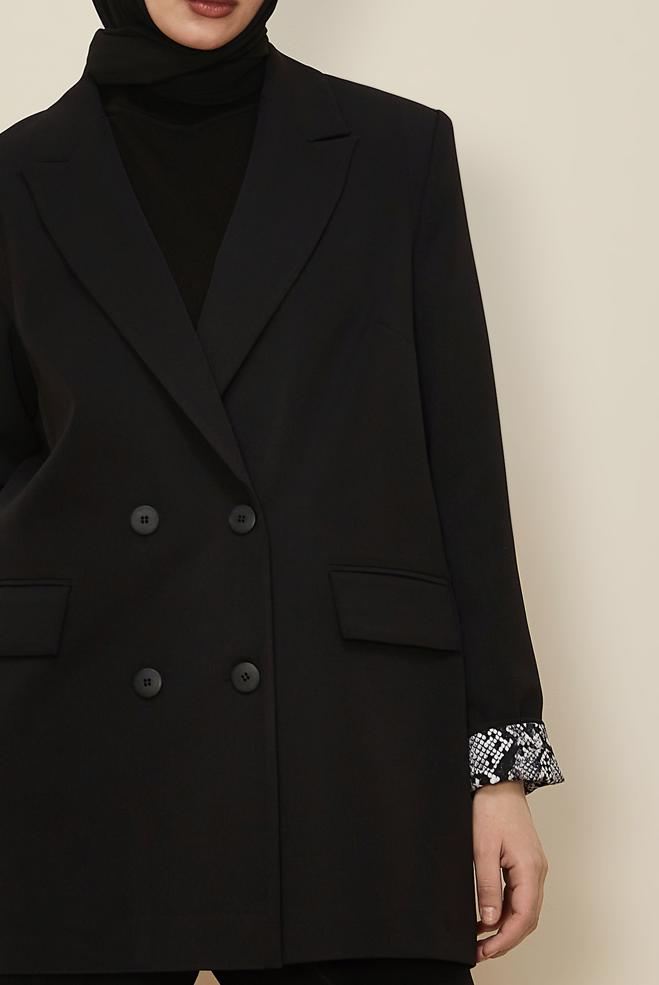 Hijab clothing BLACK 46191 4102 CEKET 38-46 TEK 40 - ALVİNA