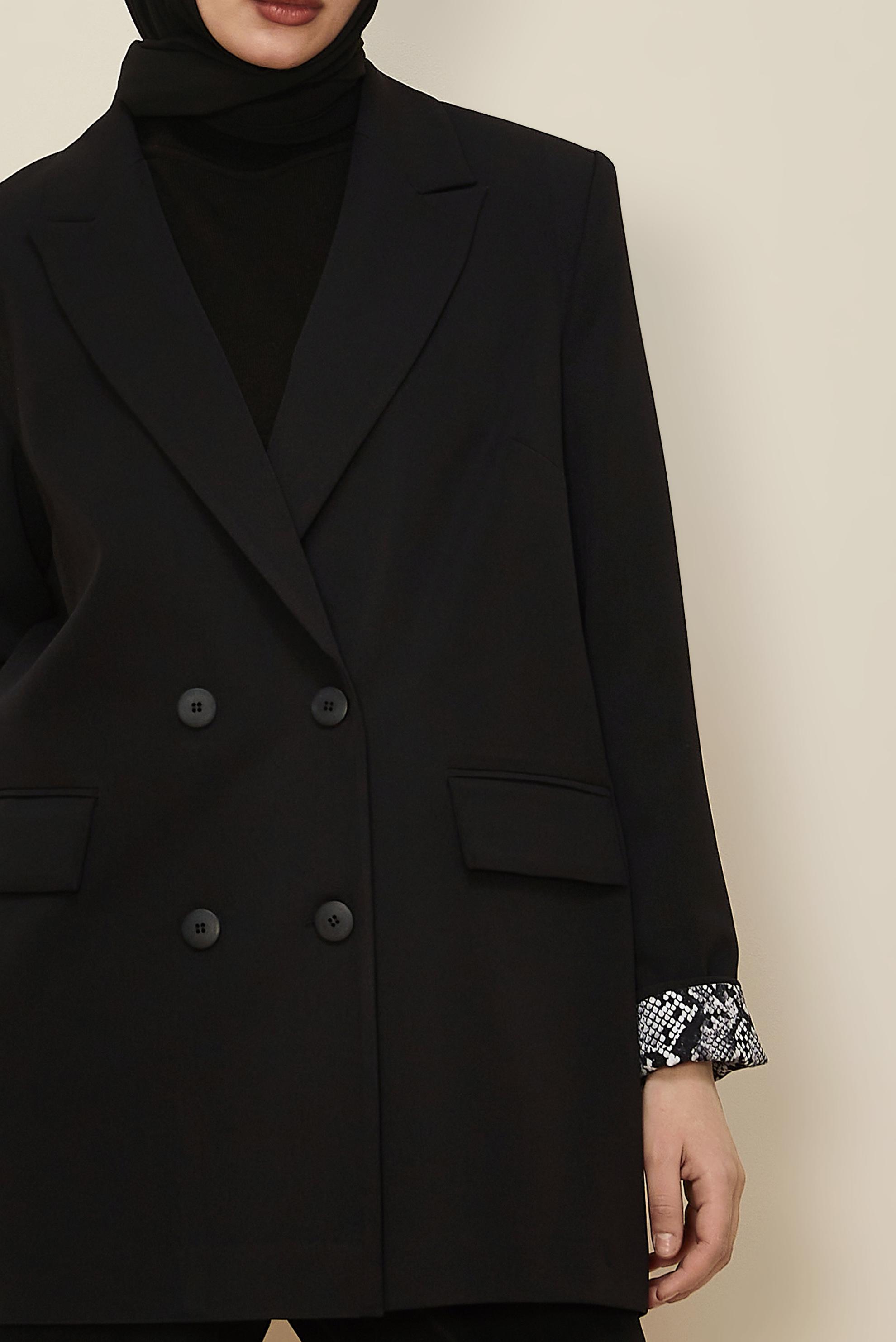 Hijab clothing BLACK BLAZER JACKET 46191