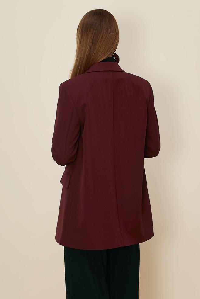 Hijab clothing CLARET RED 46191 4102 CEKET 38-46 TEK 40 - ALVİNA