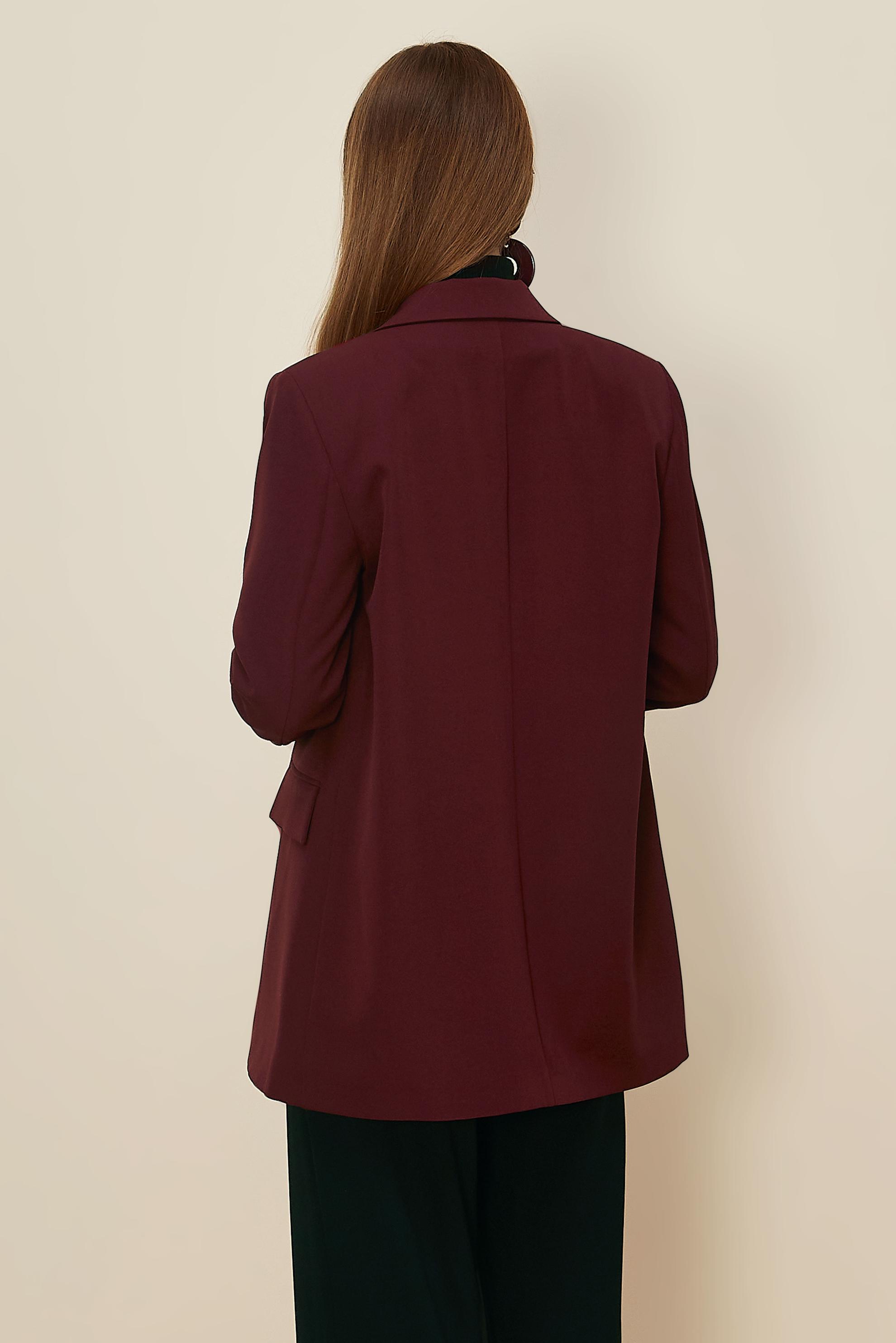 Hijab clothing CLARET RED BLAZER JACKET 46191