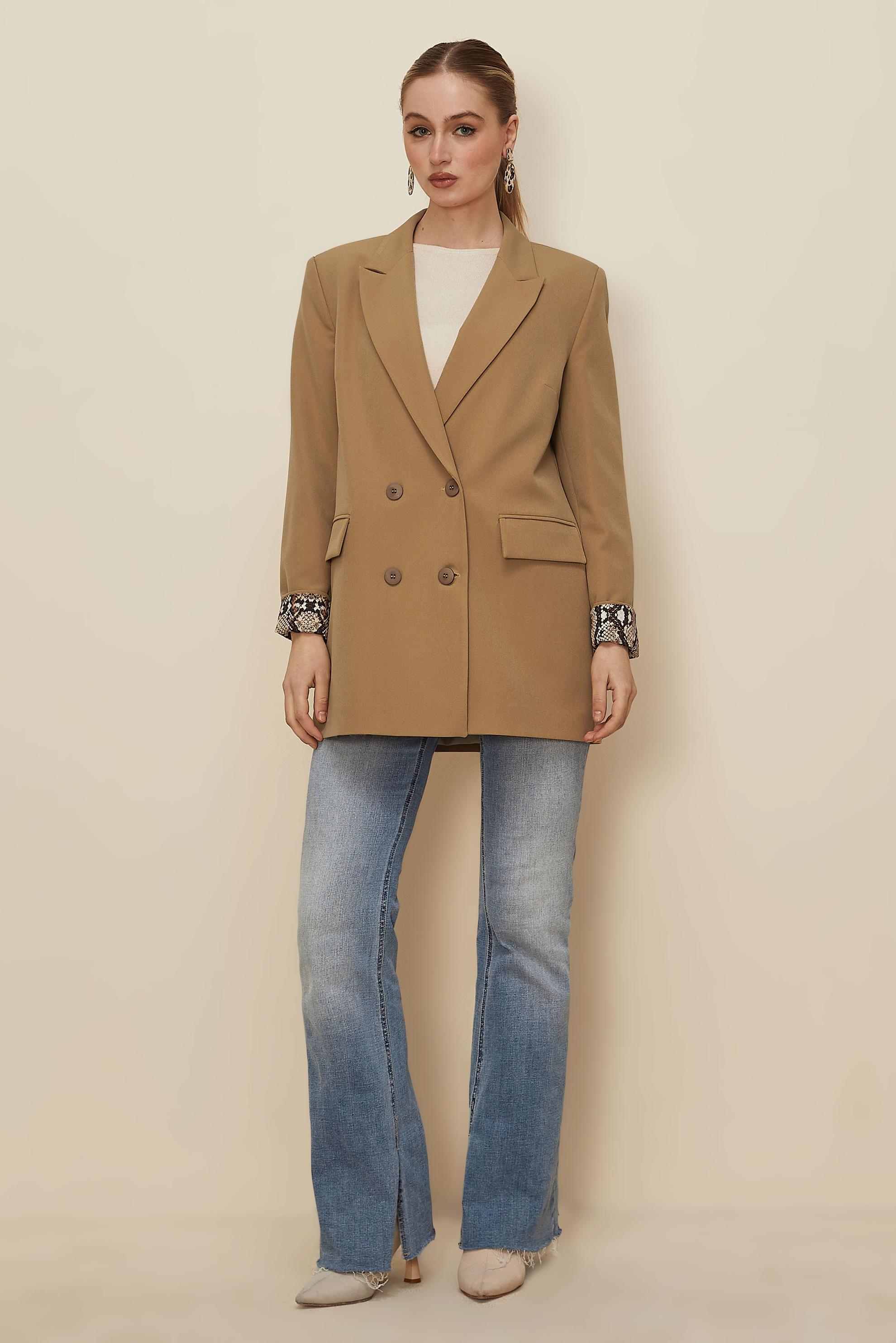 Hijab clothing BEIGE BLAZER JACKET 46191