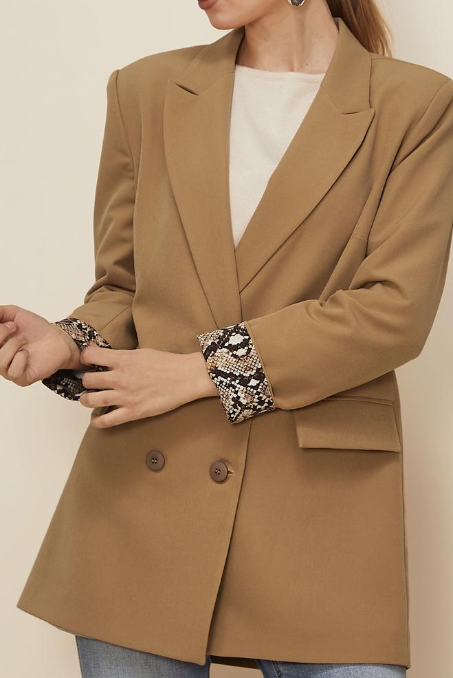 Hijab clothing BEIGE 46191 4102 CEKET 38-46 TEK 40 - ALVİNA