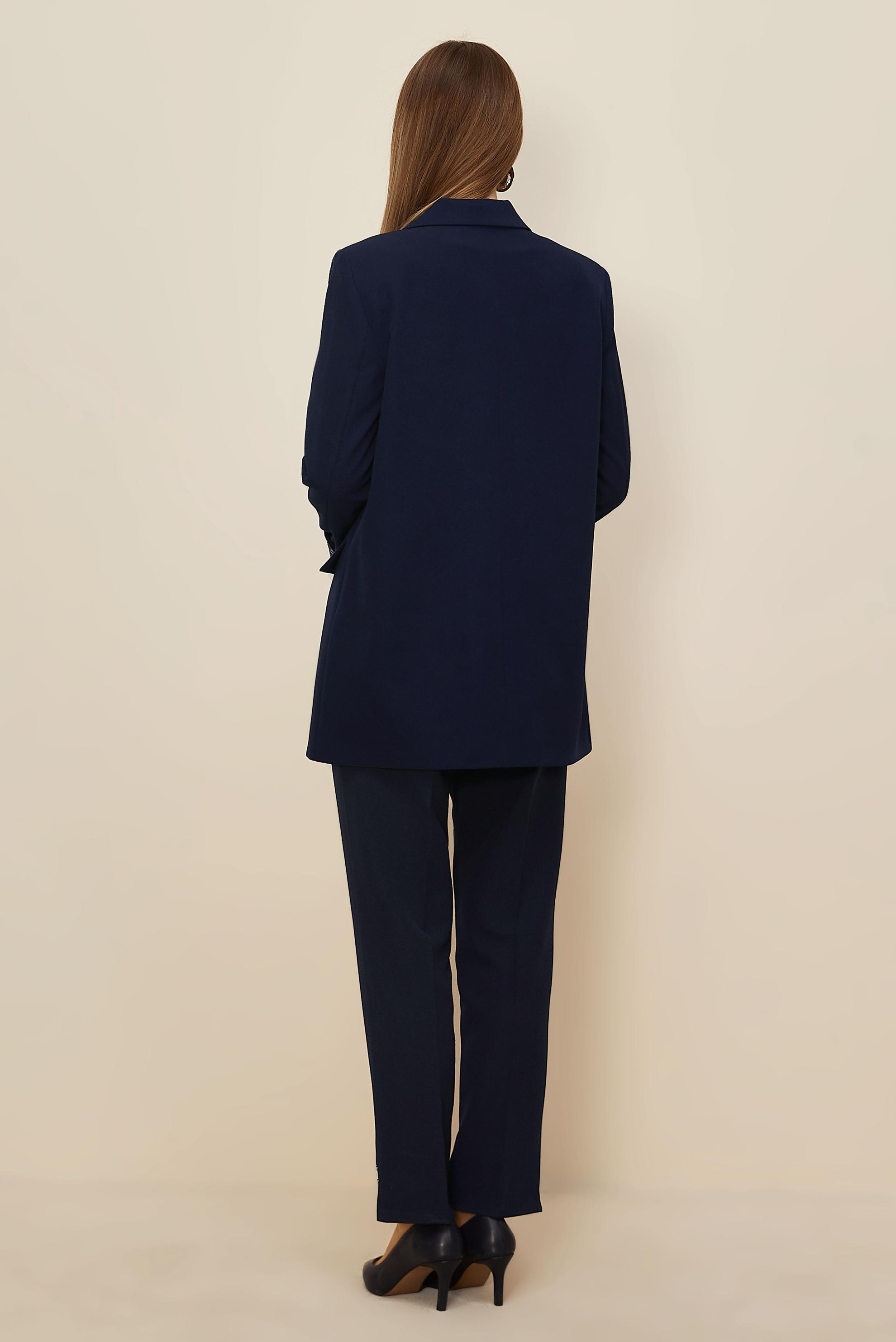 Tesettür giyim LACİVERT ASTARI DESENLİ BLAZER CEKET 46191