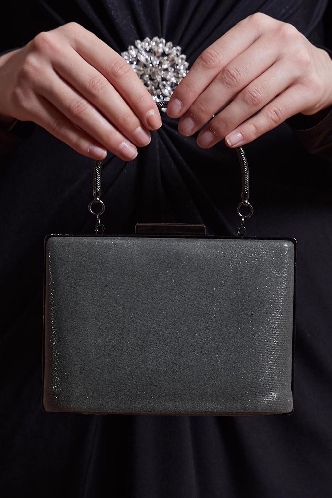 Tesettür giyim BEJ ALVİNA TAŞLI ÇANTA 0380