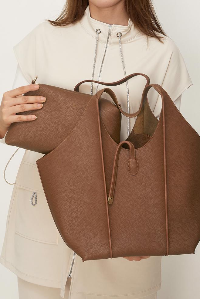 Tesettür giyim TABA ALVİNA SUNİ DERİ KOL ÇANTASI 1255 - ALVİNA