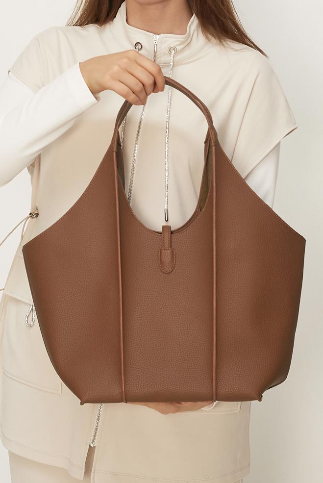 Tesettür giyim TABA ALVİNA SUNİ DERİ KOL ÇANTASI 1255 - ALVİNA