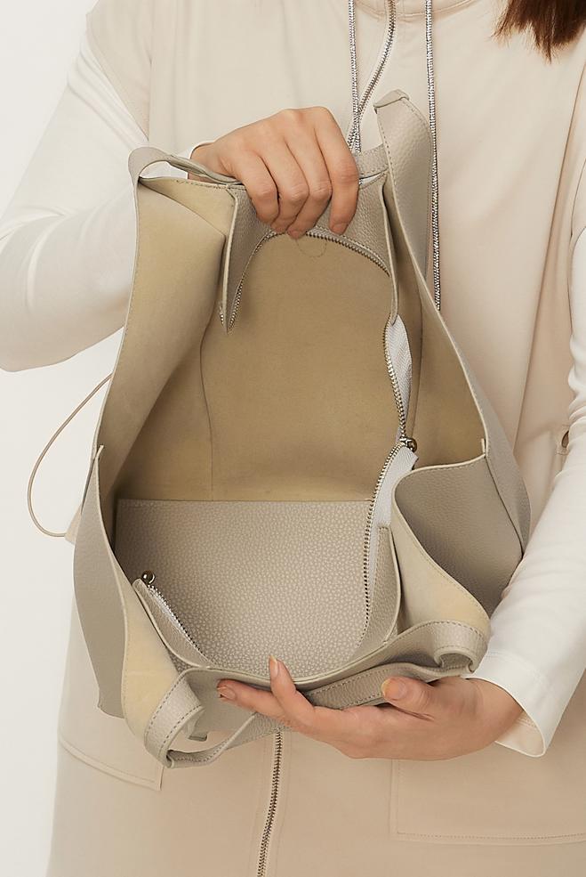 Tesettür giyim VİZON ALVİNA SUNİ DERİ KOL ÇANTASI 1255 - ALVİNA