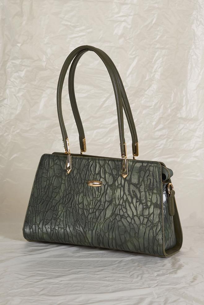 Tesettür giyim HAKİ ALVİNA SUNİ DERİ ÇANTA 1284 - ALVİNA