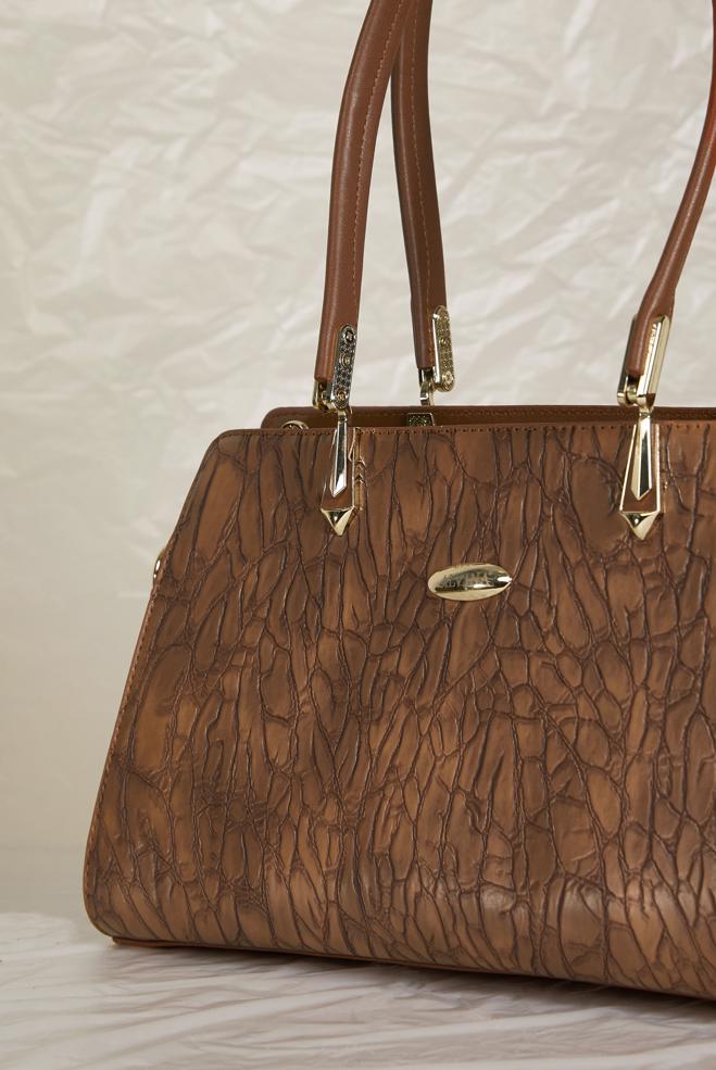 Tesettür giyim TABA ALVİNA SUNİ DERİ ÇANTA 1284 - ALVİNA