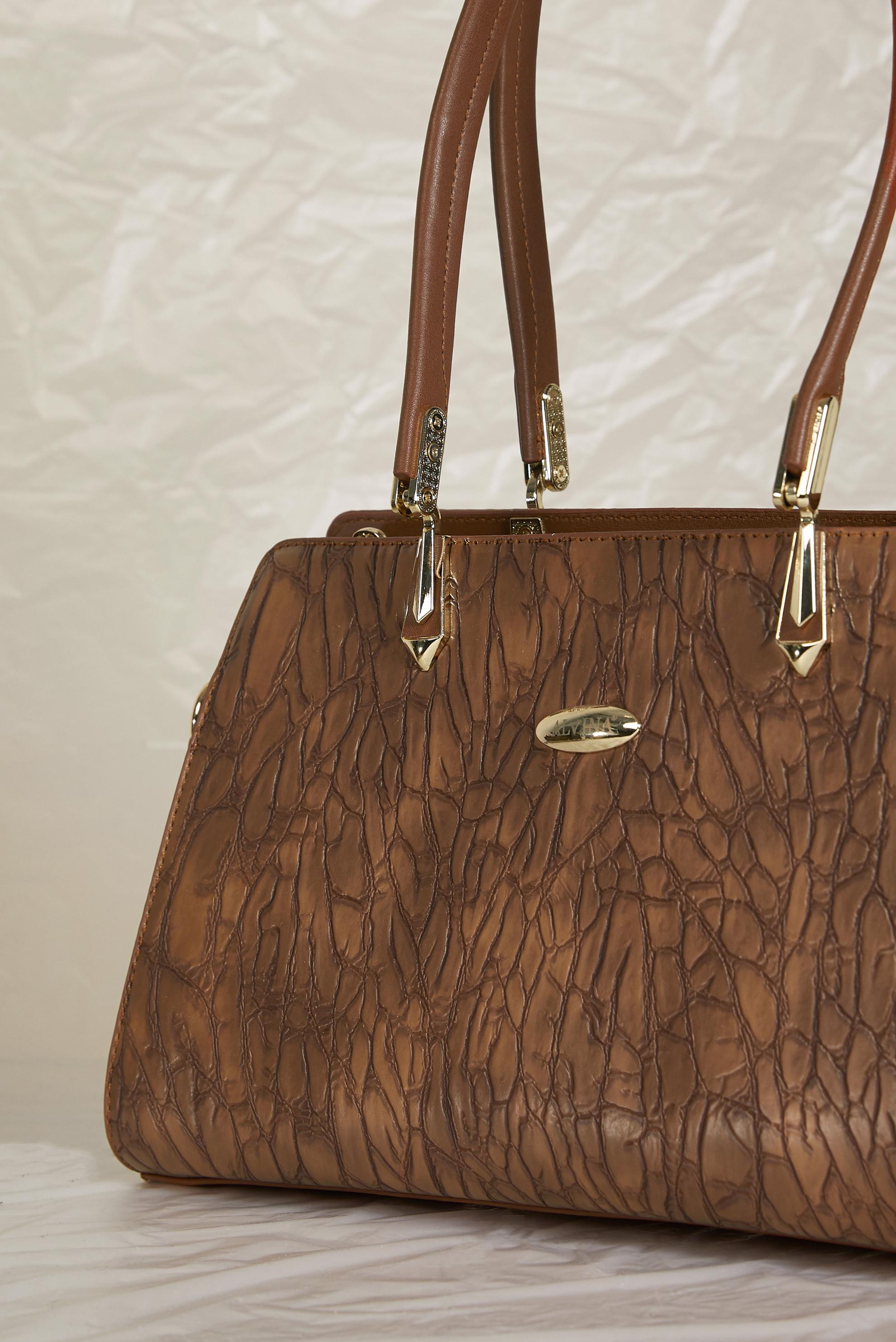 Tesettür giyim TABA ALVİNA SUNİ DERİ ÇANTA 1284