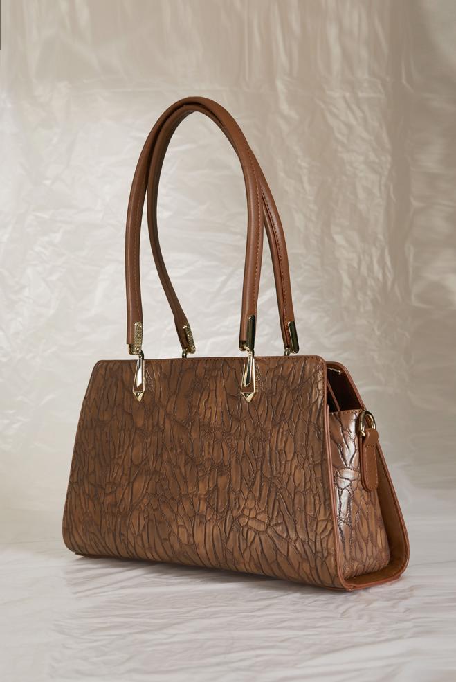 Tesettür giyim TABA ALVİNA SUNİ DERİ ÇANTA 1284 - ALVİNA