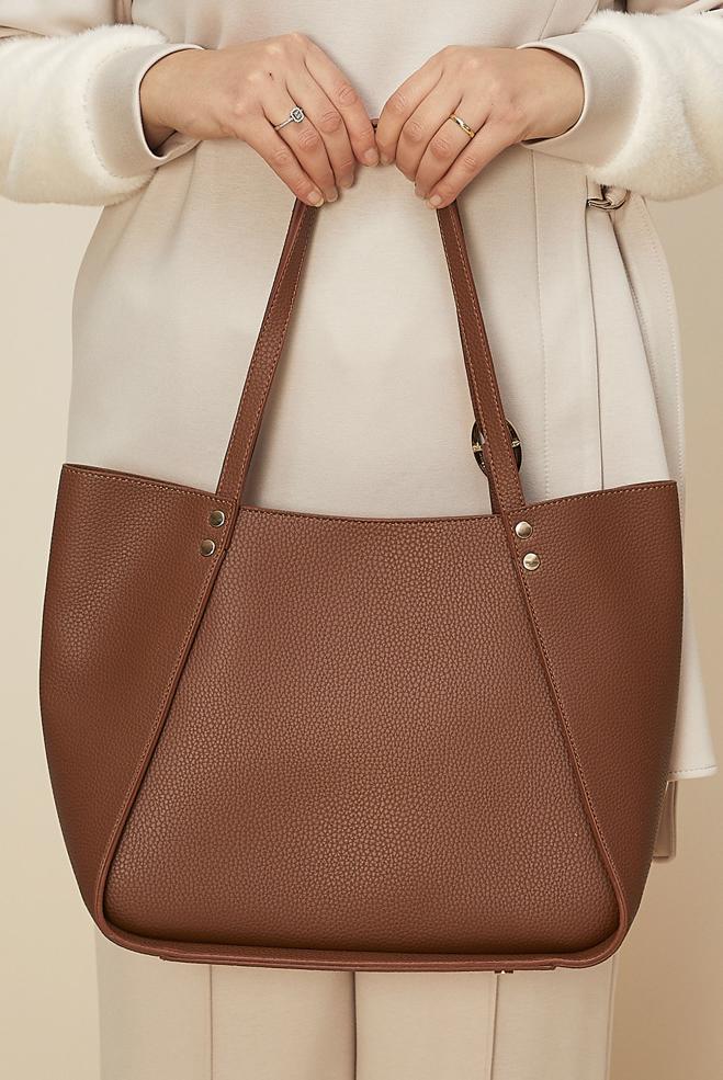 Hijab clothing TABA ALVINA FAUX-LEATHER SHOULDER BAG 1286 - ALVİNA