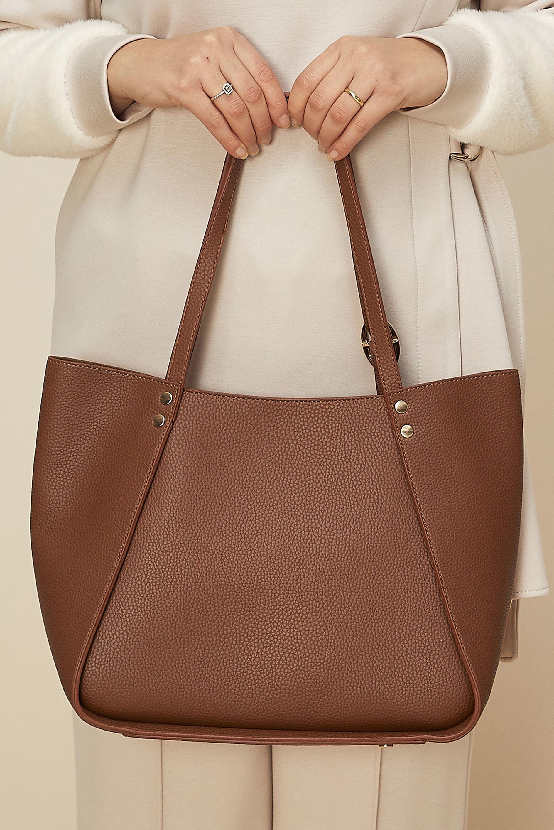 Hijab clothing TABA ALVINA FAUX-LEATHER SHOULDER BAG 1286