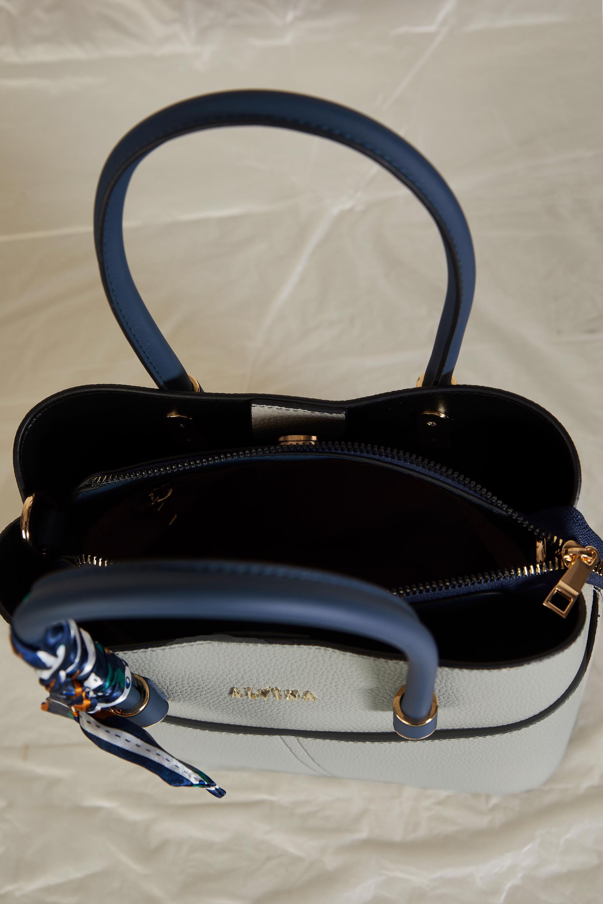 Tesettür giyim GRİ ALVİNA FULAR DETAYLI ÇANTA 196