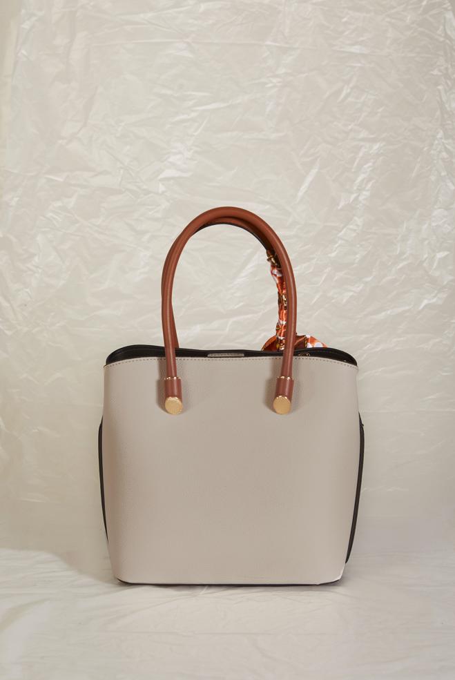 Tesettür giyim VİZON ALVİNA FULAR DETAYLI ÇANTA 196 - ALVİNA