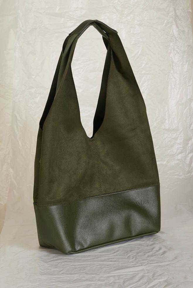 Tesettür giyim HAKİ ALVİNA SÜET DETAYLI KOL ÇANTASI 1972 - ALVİNA