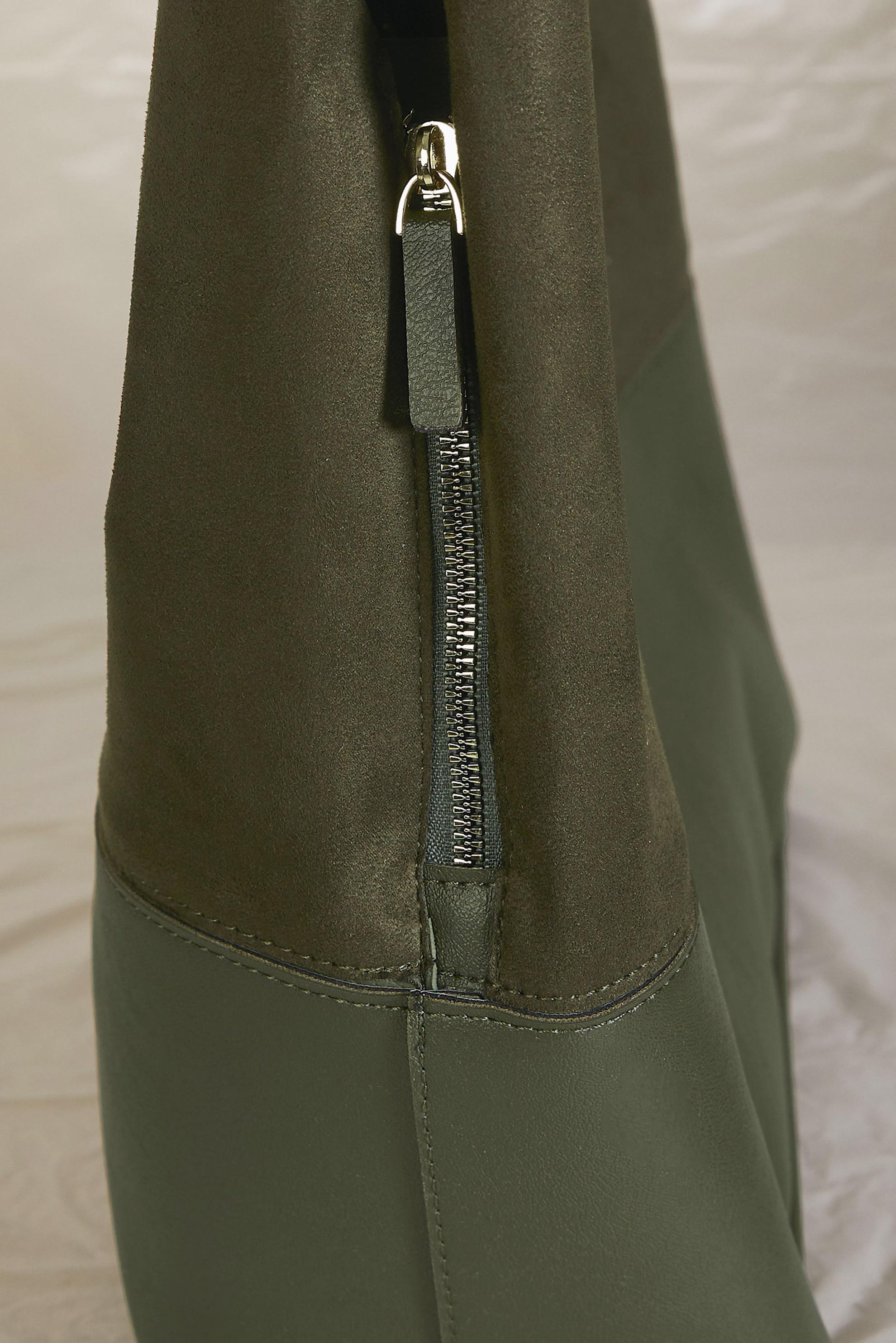 Tesettür giyim HAKİ ALVİNA SÜET DETAYLI KOL ÇANTASI 1972