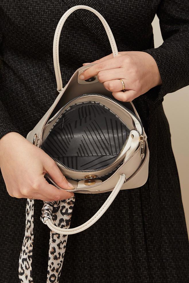 Vêtements hijab BLANC ALVINA SAC À MAIN AVEC FOULARD 2147 - ALVİNA