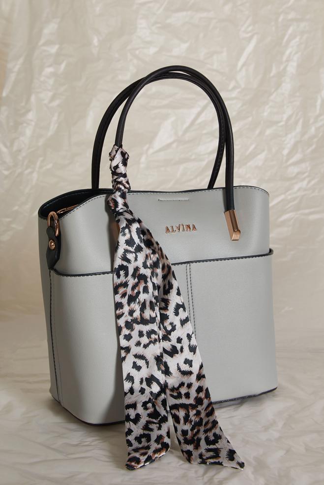 Tesettür giyim GRİ ALVİNA ÇANTA 2147 - ALVİNA