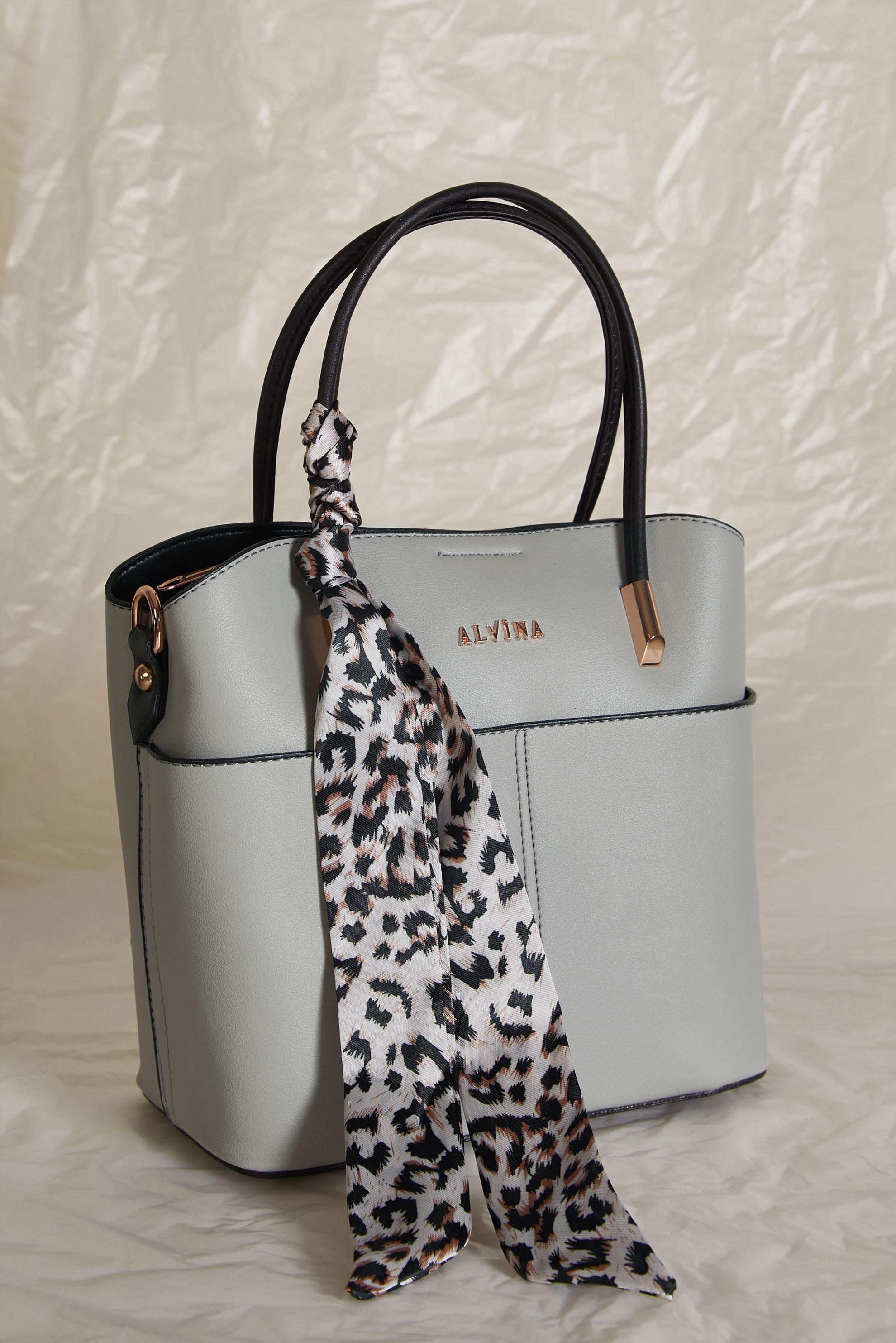 Tesettür giyim GRİ ALVİNA ÇANTA 2147