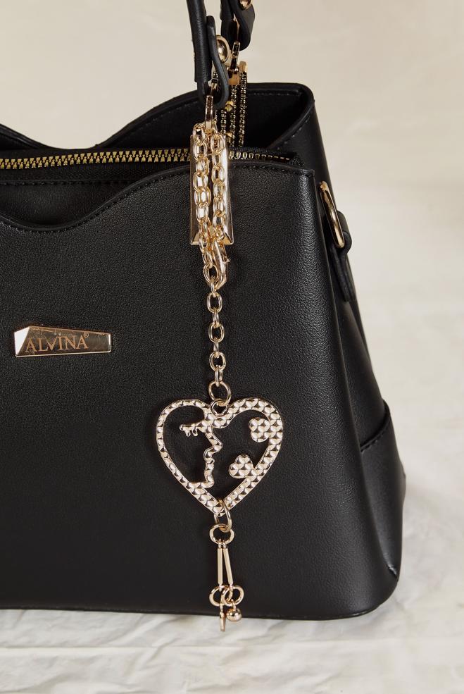 Tesettür giyim SİYAH ALVİNA AKSESUAR DETAYLI ÇANTA 2184 - ALVİNA
