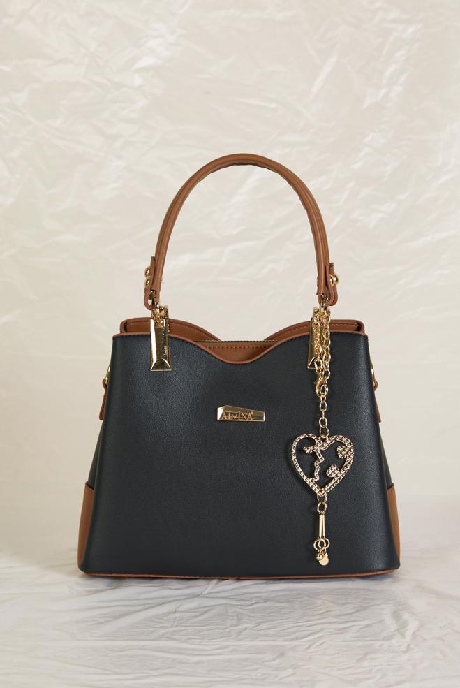 Tesettür giyim LACİVERT ALVİNA AKSESUAR DETAYLI ÇANTA 2184 - ALVİNA