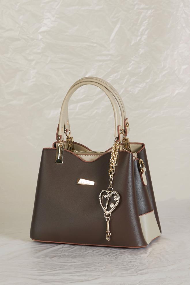 Tesettür giyim KAHVE ALVİNA AKSESUAR DETAYLI ÇANTA 2184 - ALVİNA