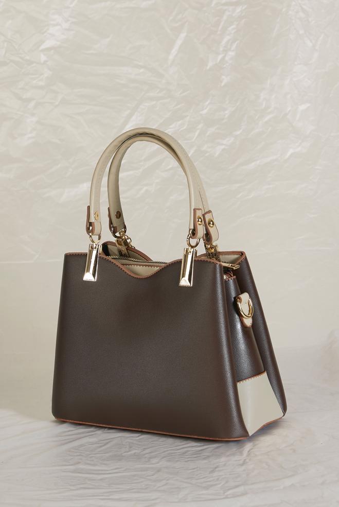 Tesettür giyim KAHVE ALVİNA AKSESUAR DETAYLI ÇANTA 2184 - ALVİNA