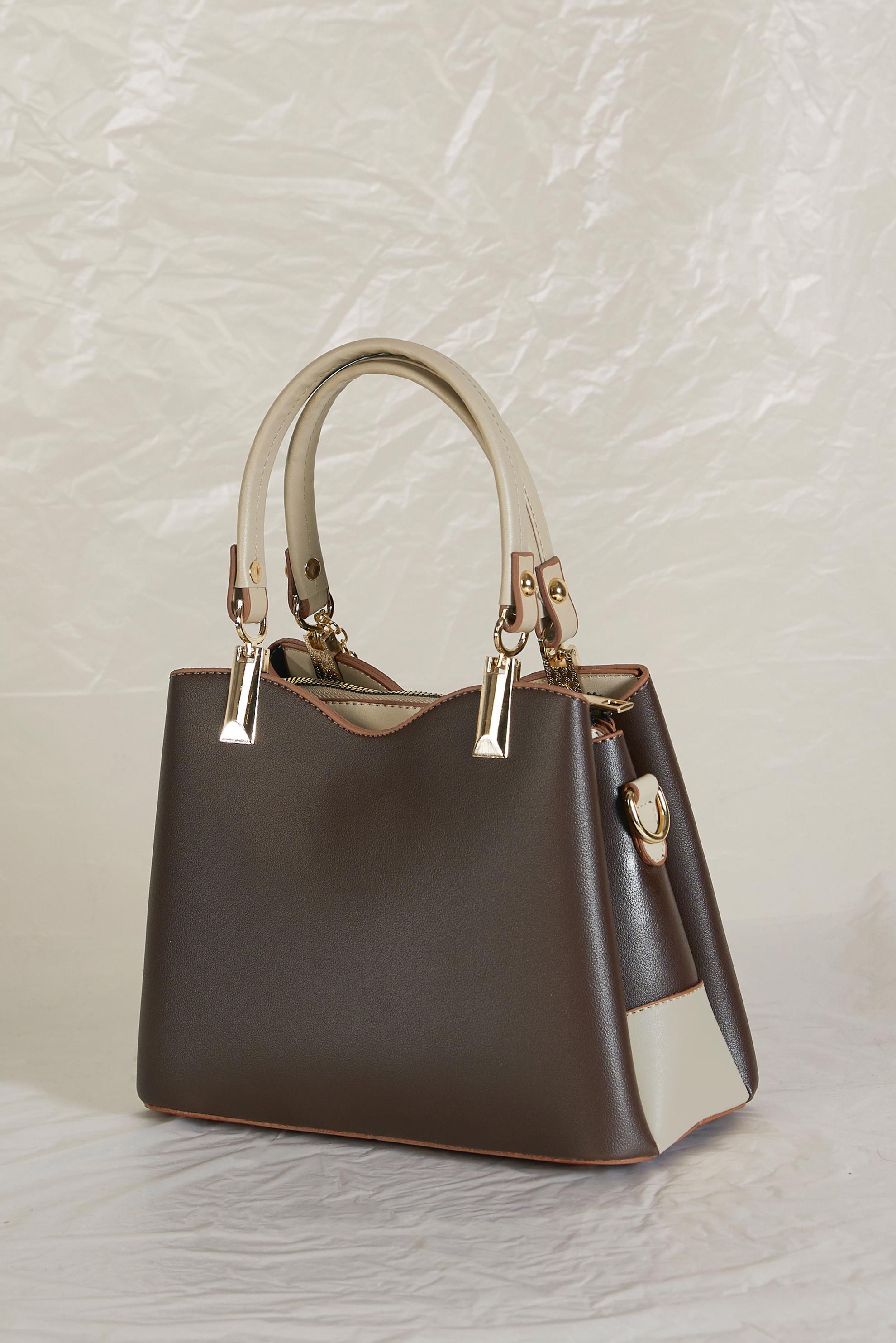 Tesettür giyim KAHVE ALVİNA AKSESUAR DETAYLI ÇANTA 2184