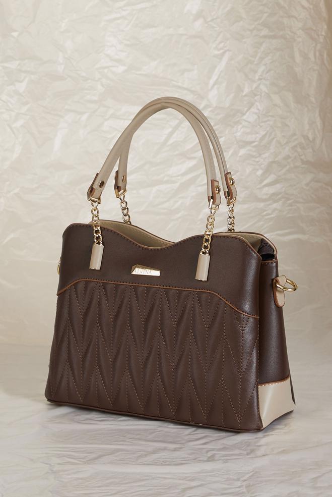 Vêtements hijab BRUN ALVINA SAC À BANDOULIÈRE EN CHAÎNE 2200 - ALVİNA