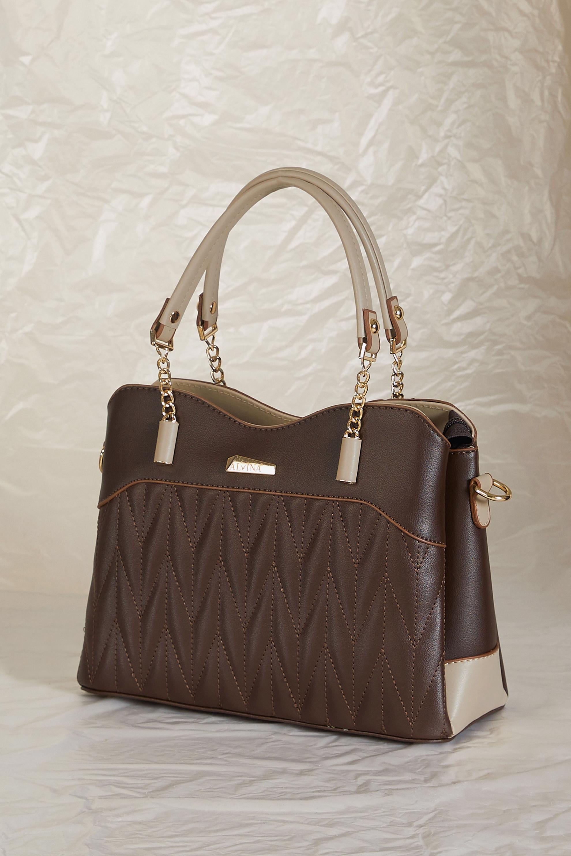 Vêtements hijab BRUN ALVINA SAC À BANDOULIÈRE EN CHAÎNE 2200