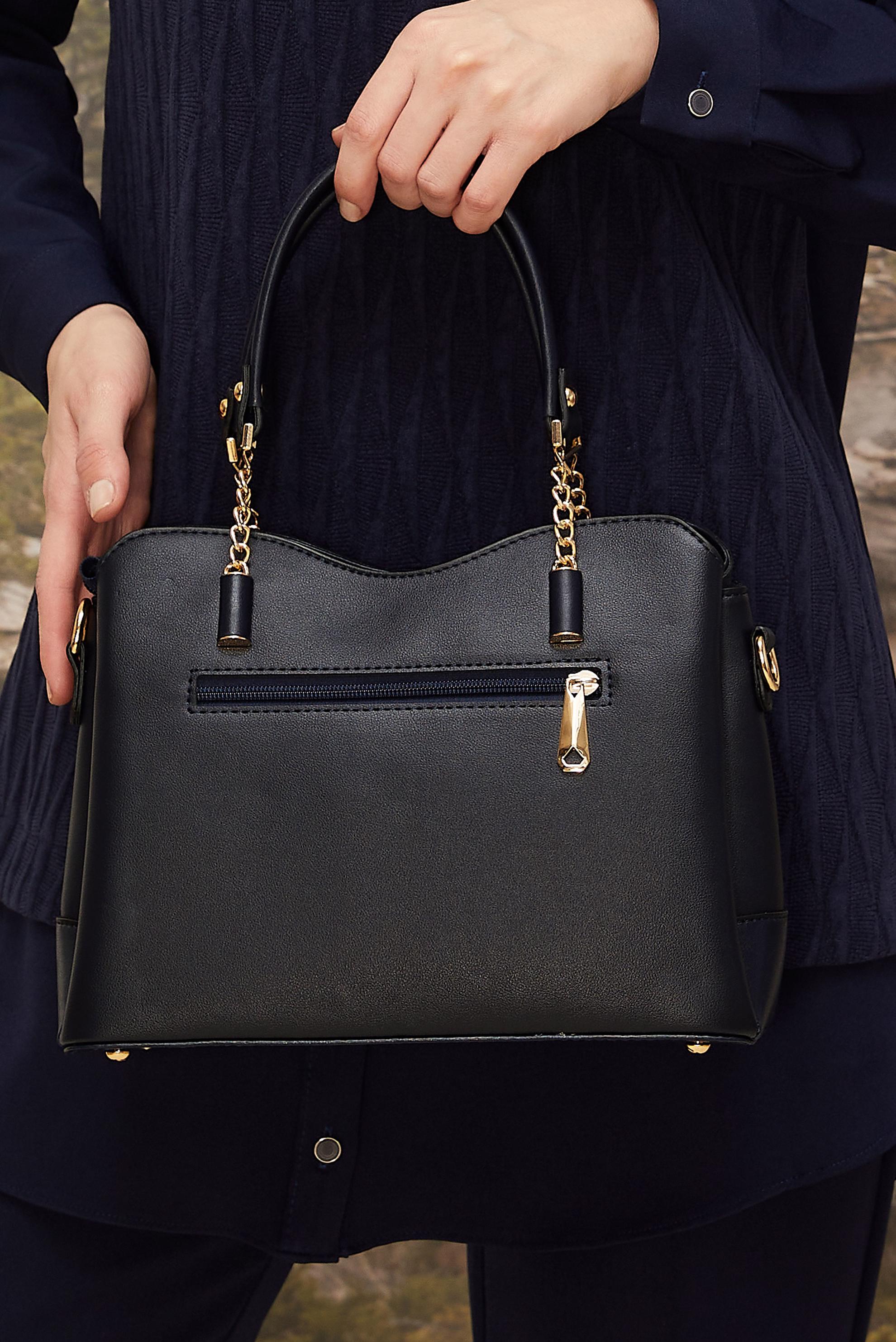 Tesettür giyim LACİVERT ALVİNA ZİNCİR ASKILI ÇANTA 2200