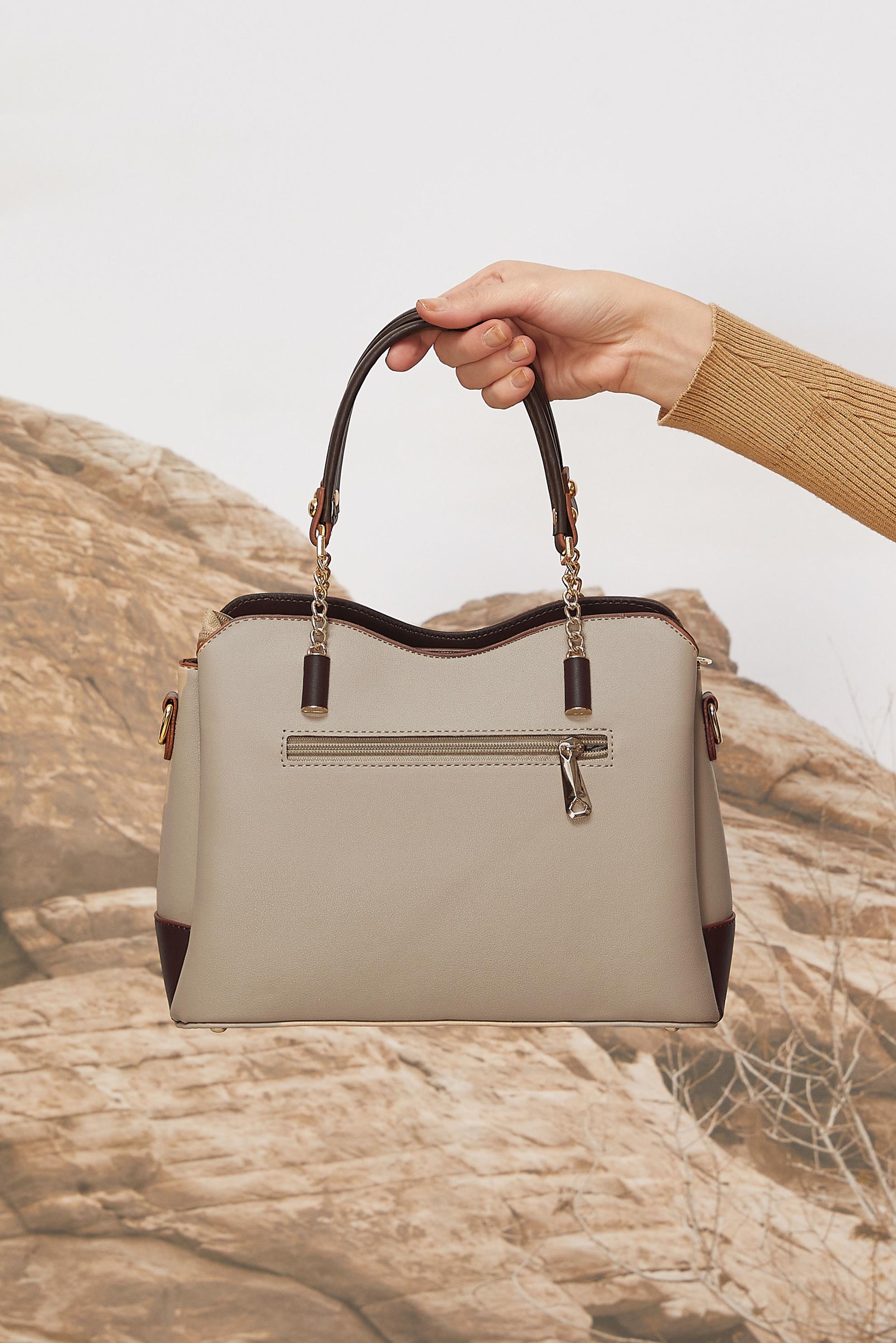 Tesettür giyim VİZON ALVİNA ZİNCİR ASKILI ÇANTA 2200