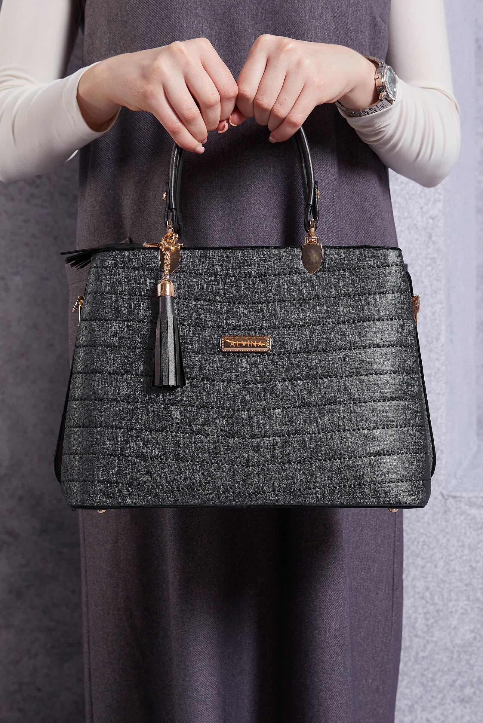 Tesettür giyim BEJ ALVİNA ÇANTA 2205