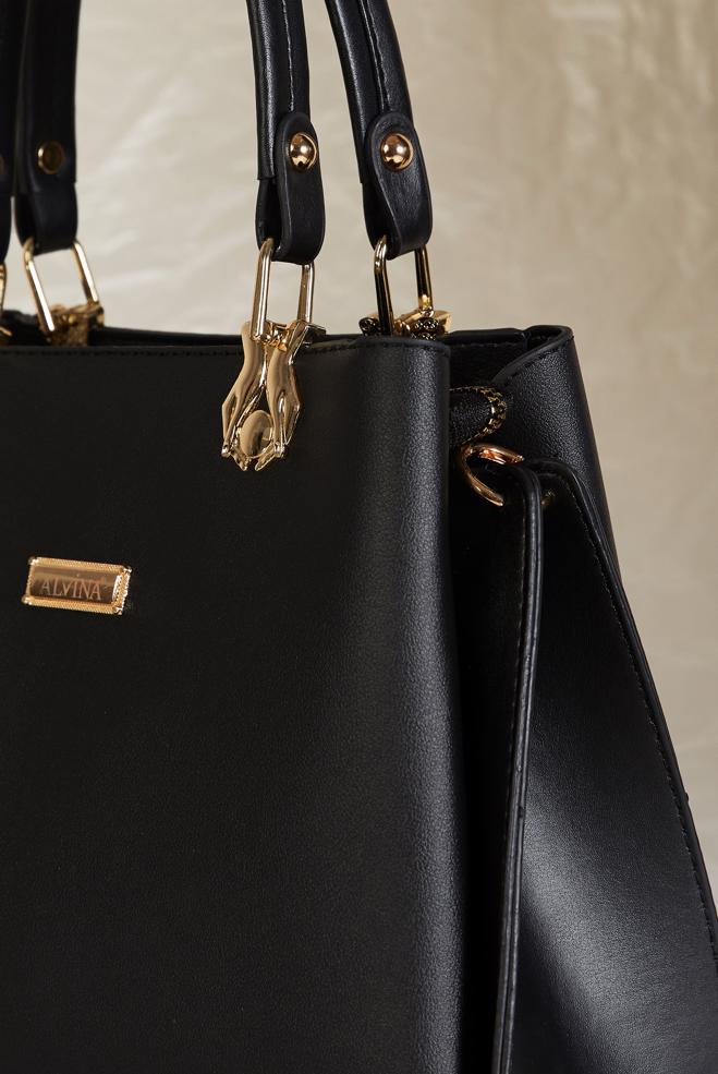 Vêtements hijab NOIR ALVINA SAC EN SIMILICUIR 2218 - ALVİNA