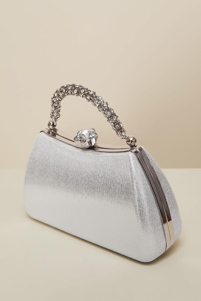 Vêtements hijab ARGENT ALVINA SAC DE SOIRÉE 303 - ALVİNA