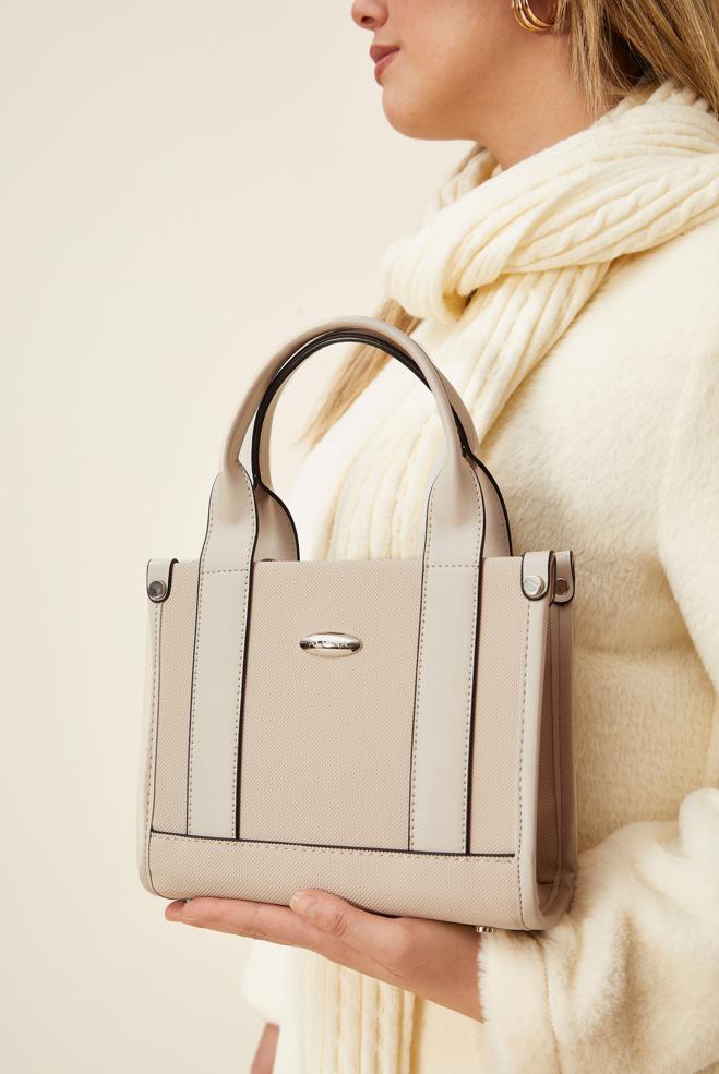 Tesettür giyim BEYAZ 6072 ALVİNA ÇANTA (DZM) - ALVİNA