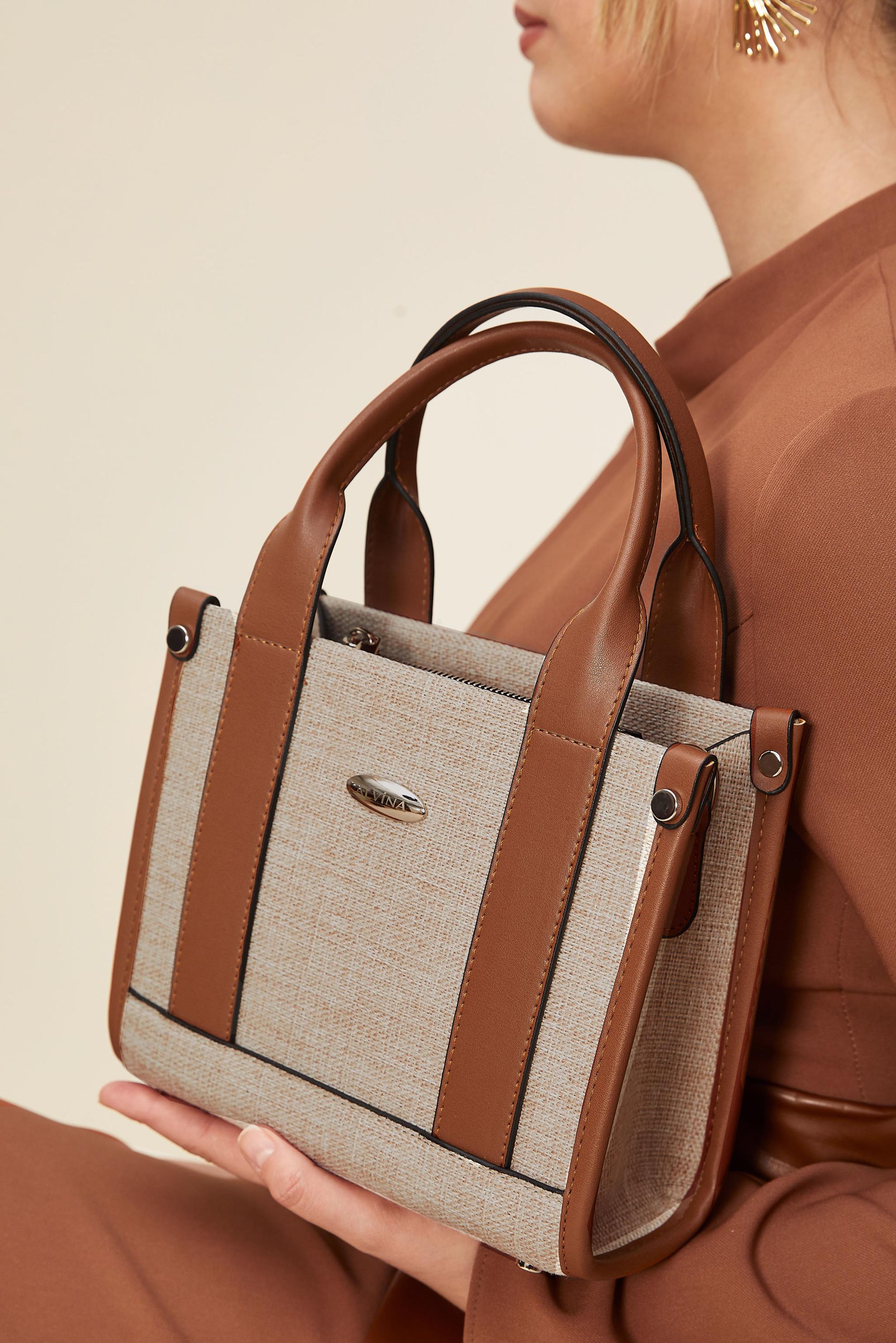 Tesettür giyim VİZON 6072 ALVİNA ÇANTA (DZM)