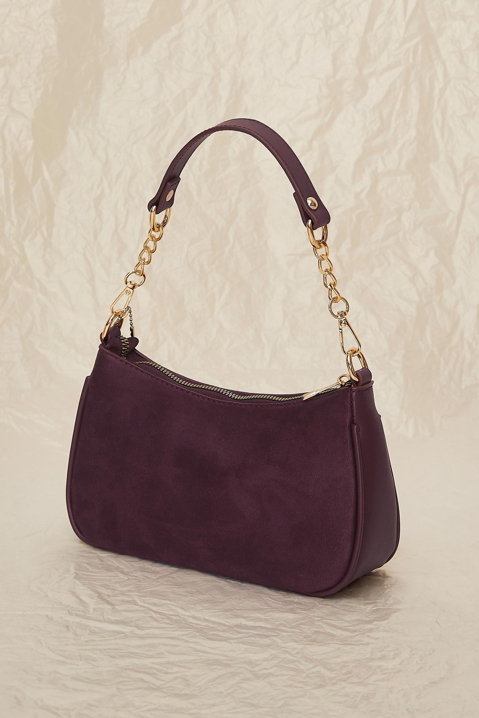 Tesettür giyim BORDO ALVİNA SÜET BAGET ÇANTA 0066