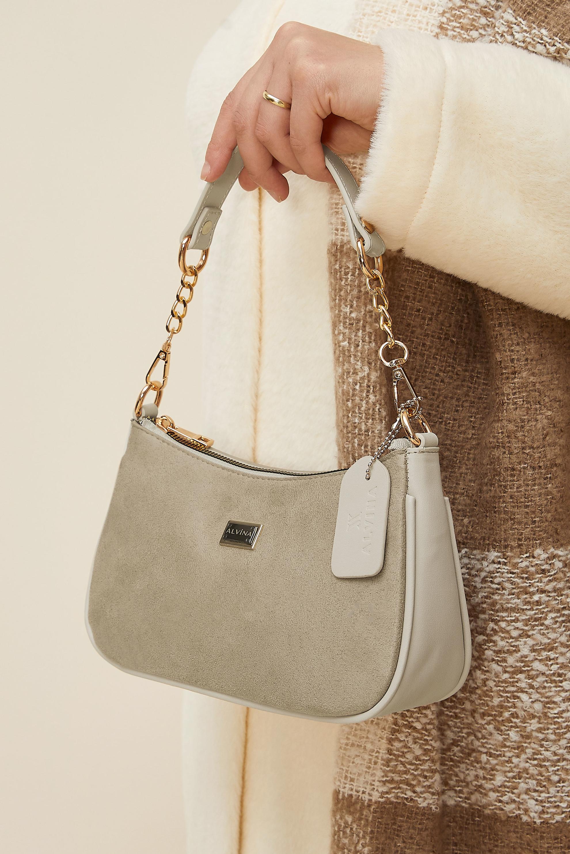 Vêtements hijab VISON ALVINA SAC BAGUETTE EN DAIM 0066