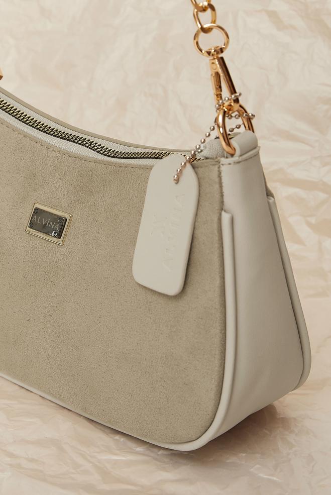 Vêtements hijab VISON ALVINA SAC BAGUETTE EN DAIM 0066 - ALVİNA