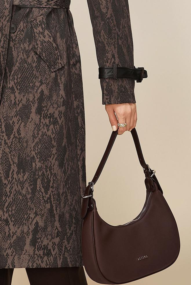 Hijab clothing BROWN ALVINA BAGUETTE BAG 664 - ALVİNA