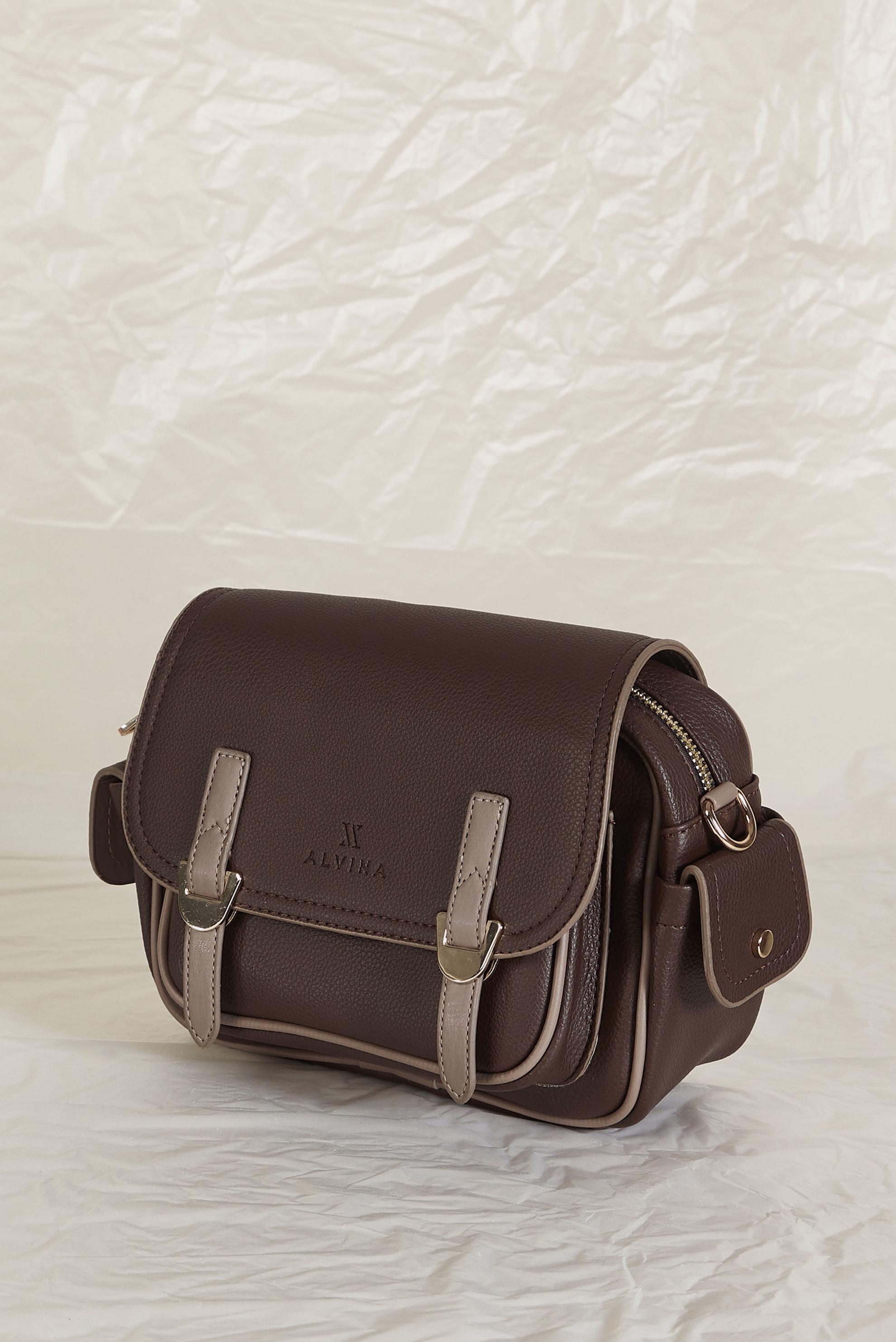 Vêtements hijab BRUN ALVINA SAC DÉTAILLÉ CEINTURE 701