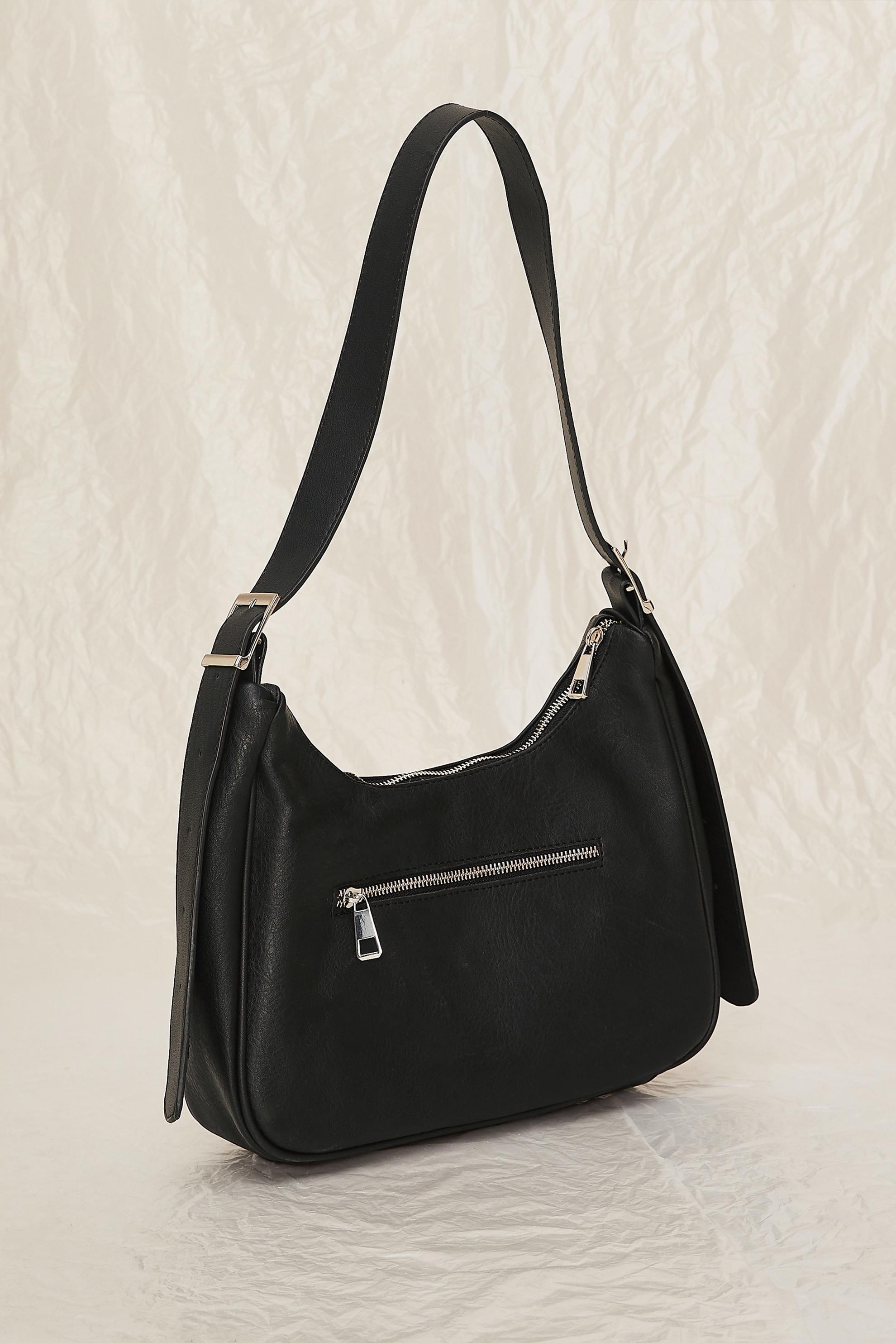 Tesettür giyim SİYAH ALVİNA BAGET ÇANTA 702