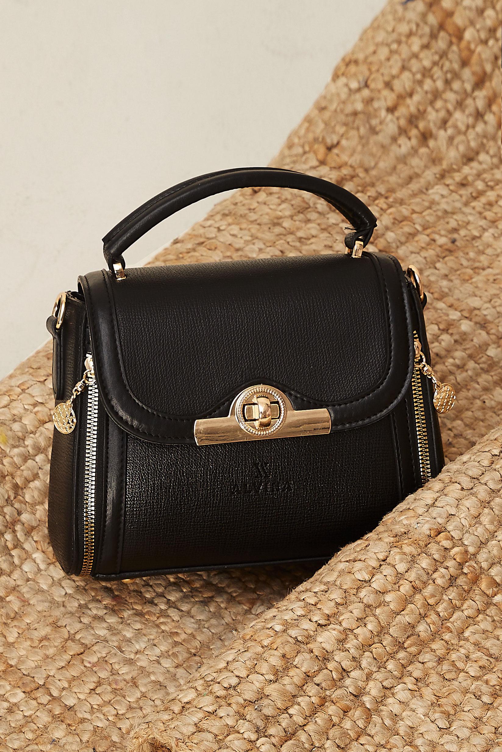 Vêtements hijab NOIR ALVINA MINI SAC ZIPPÉ 709