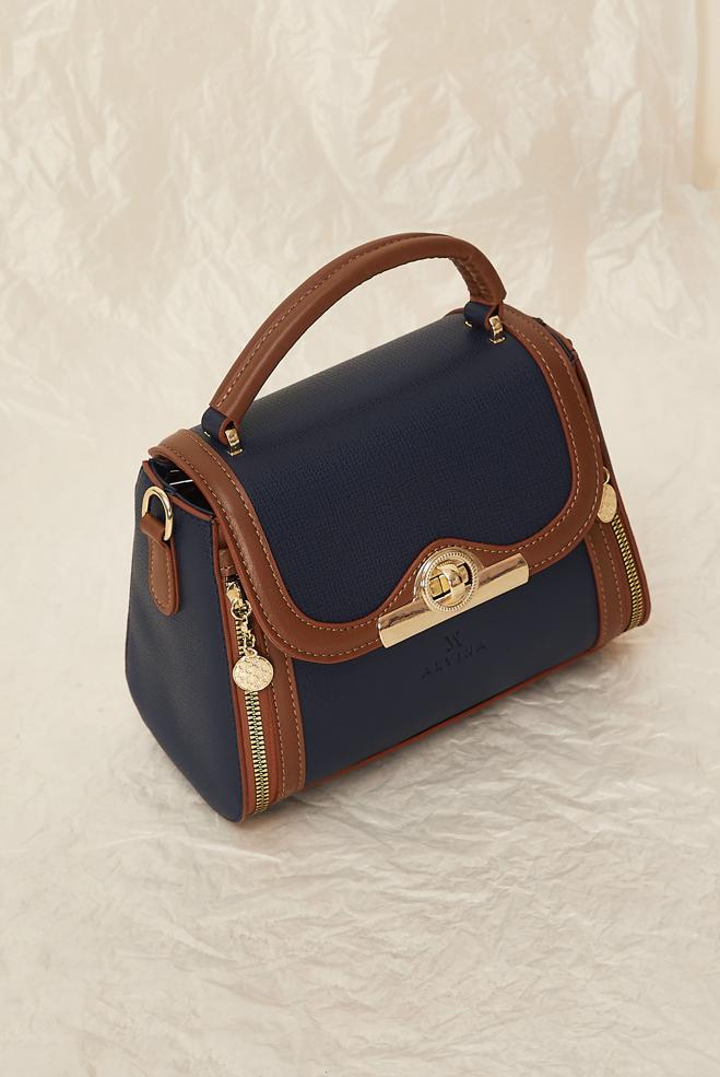 Vêtements hijab BLEU MARINE ALVINA MINI SAC ZIPPÉ 709 - ALVİNA