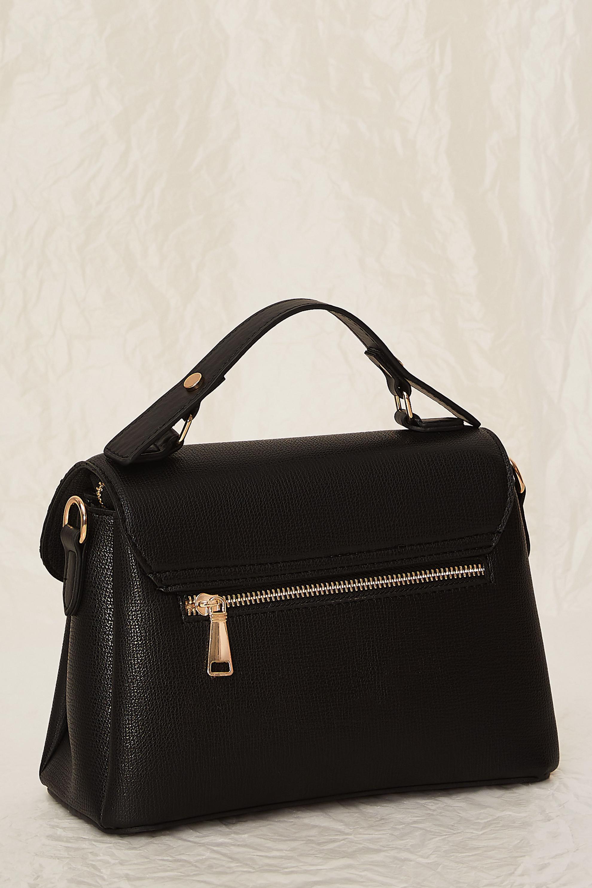 Tesettür giyim SİYAH ALVİNA KLİPSLİ ÇANTA 710