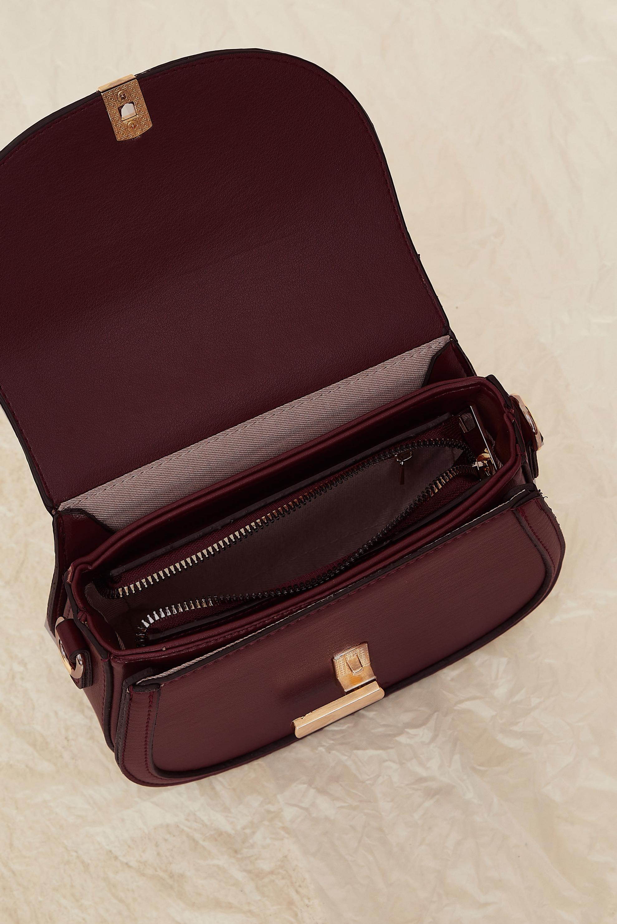 Vêtements hijab ROUGE BORDEAUX 712 ALVİNA ÇANTA (DZM)