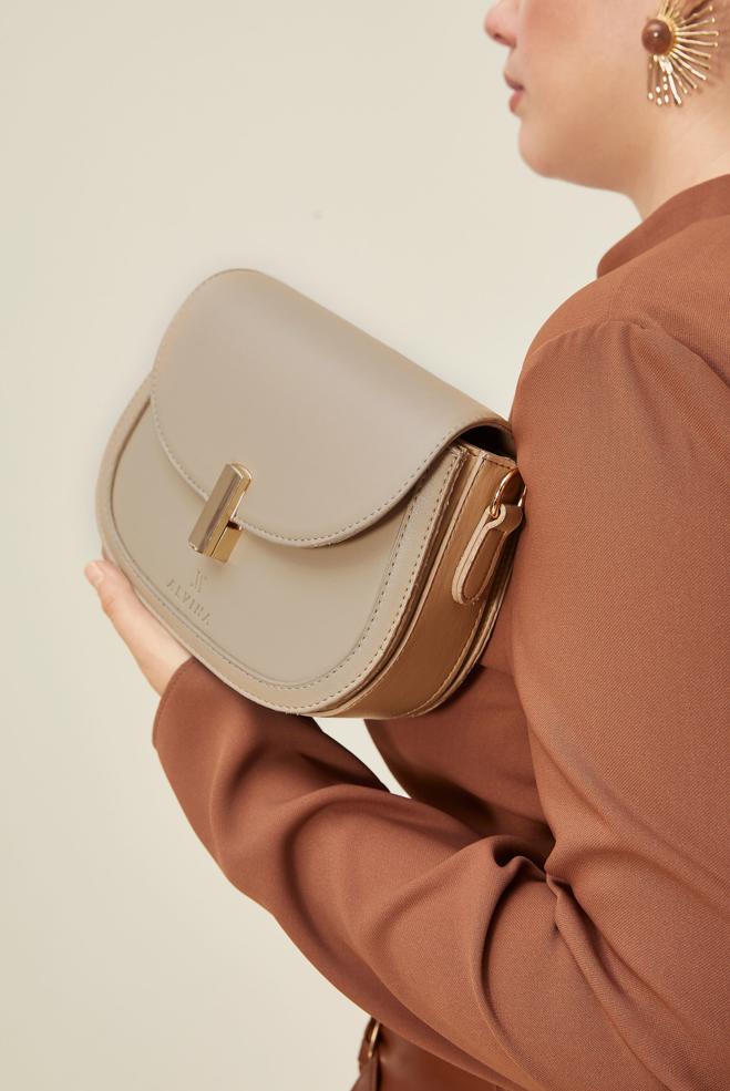 Hijab clothing MINK ALVINA SHOULDER BAG 712 - ALVİNA